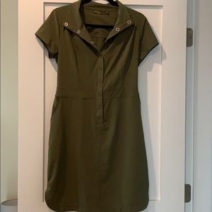 Hunter green prana dress with pockets